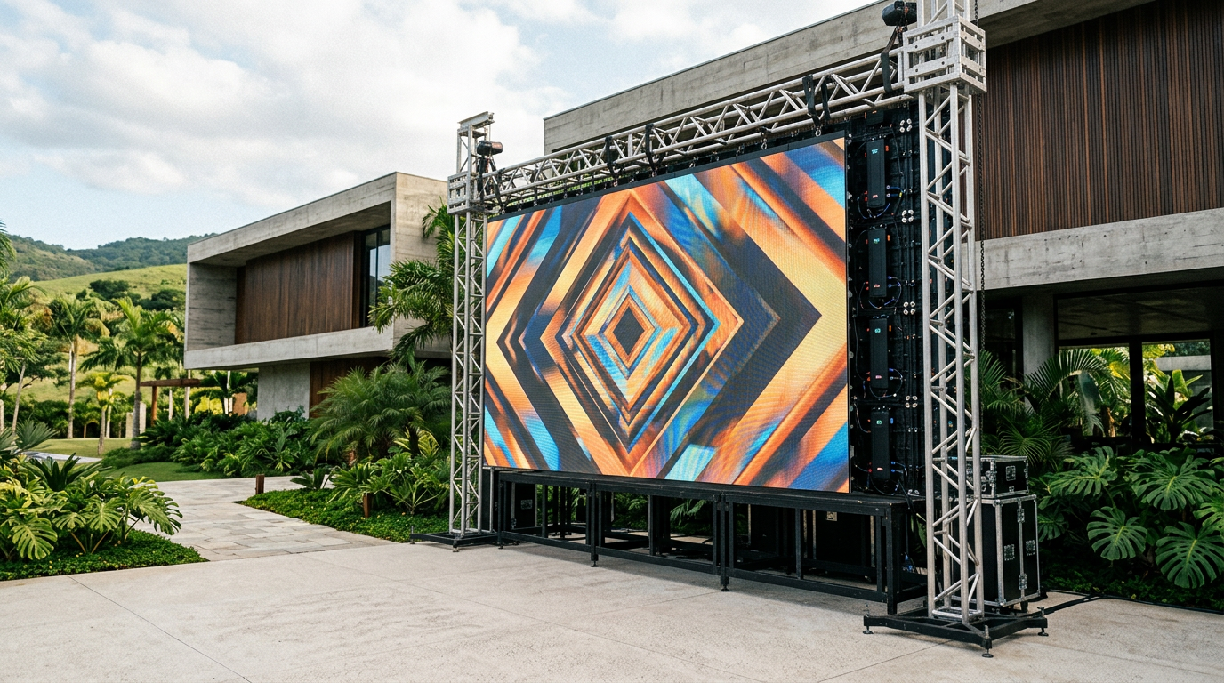 Especificações técnicas para instalação de LED outdoor em eventos